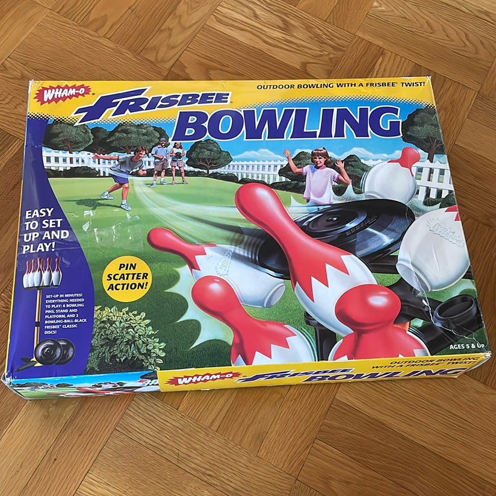 Wham-O Frisbee Bowling Outdoor Lawn Recreation Vintage 1998 Rare Unique